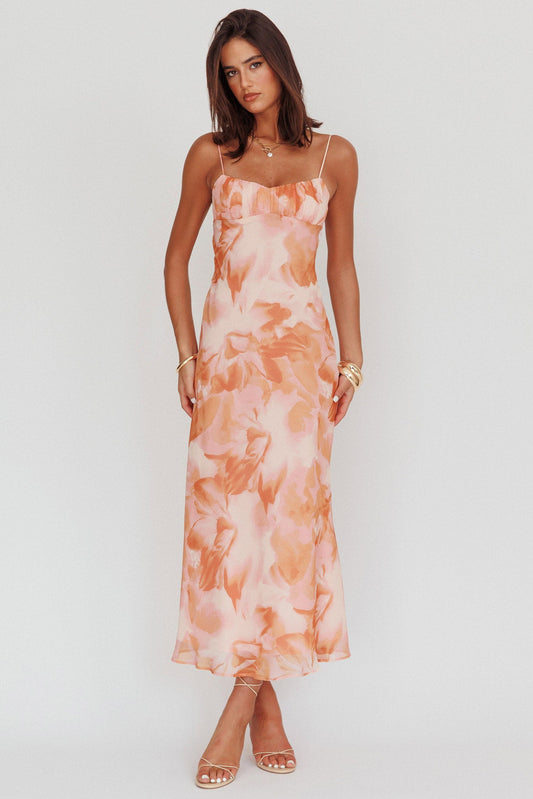 Nerida Floral maxikjole – elegant sommerstil
