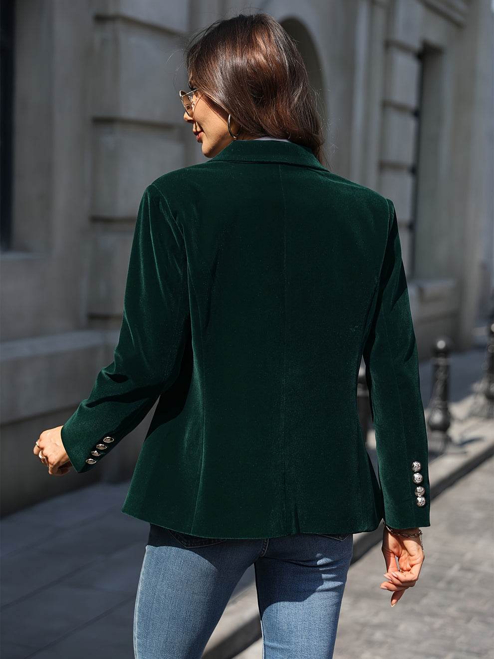 Retro Fløyelsblazer