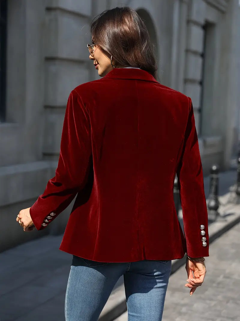 Retro Fløyelsblazer