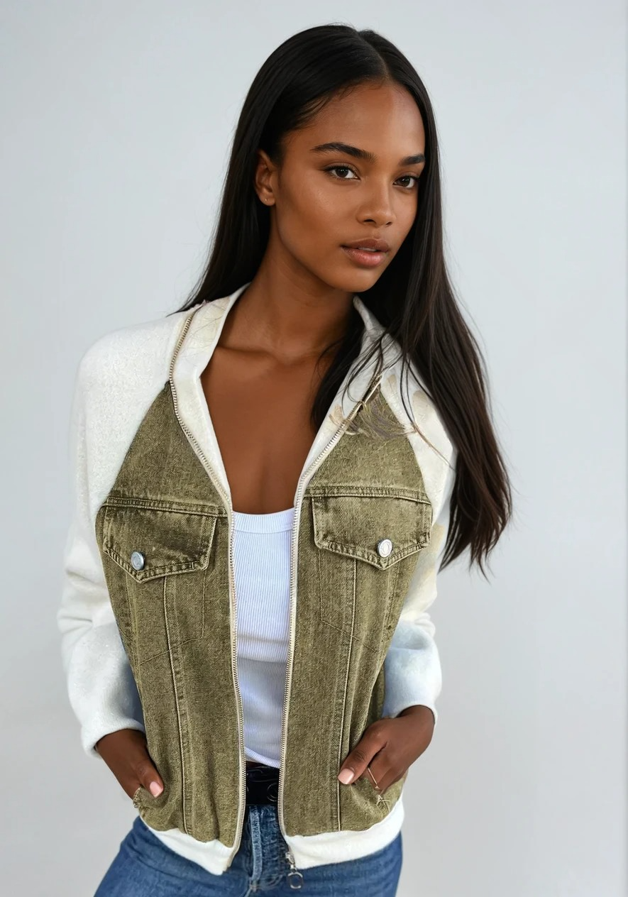 Denim Bomberjakke