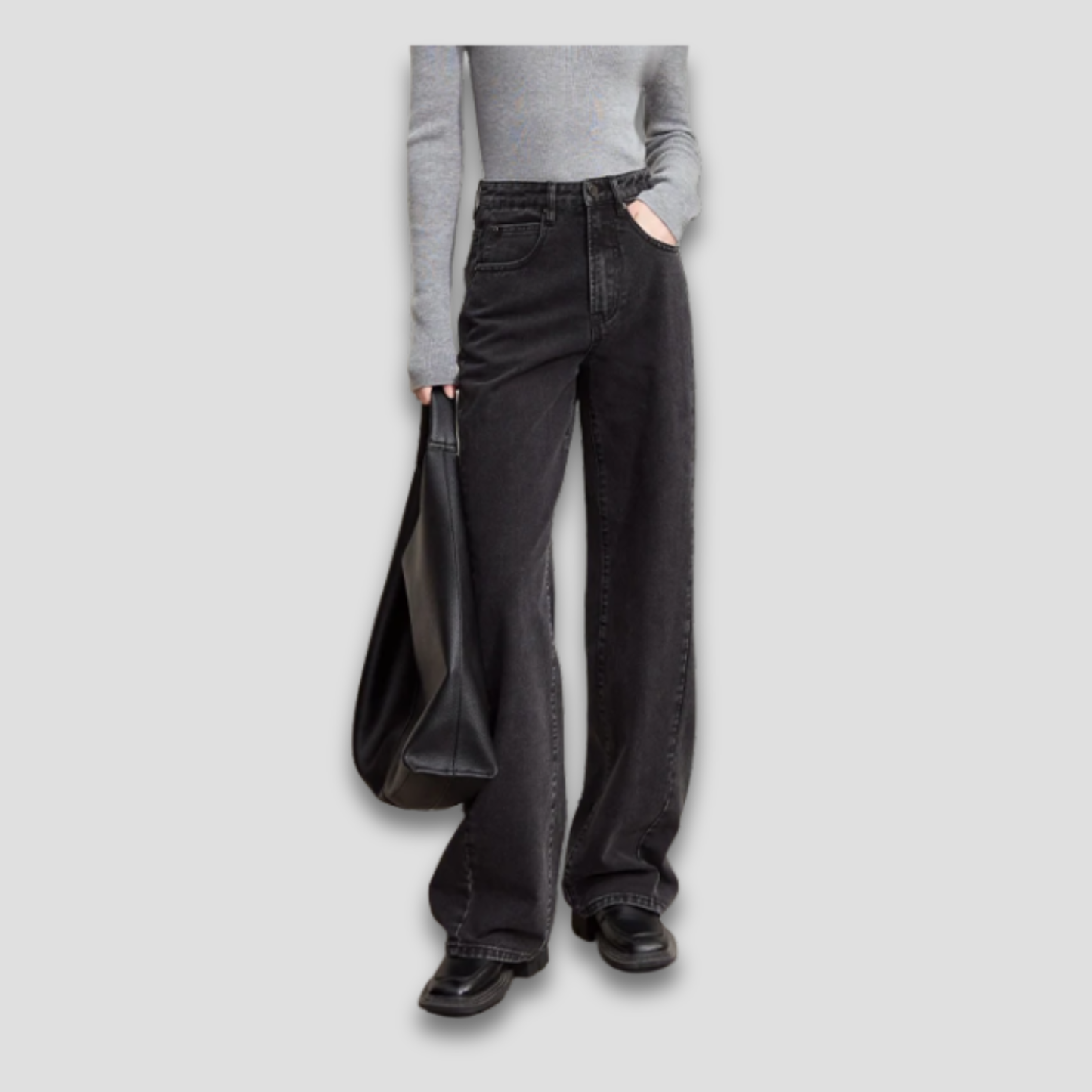 Minimalistisk vidde-jeans