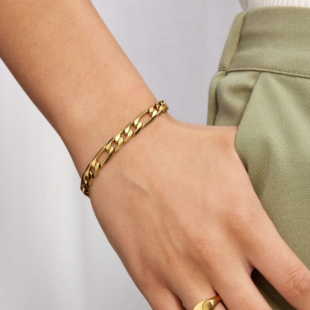 Gigi Armbånd – 18K Gullbelagt, 7 mm