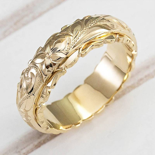 Vintage Gullblomst-Ring