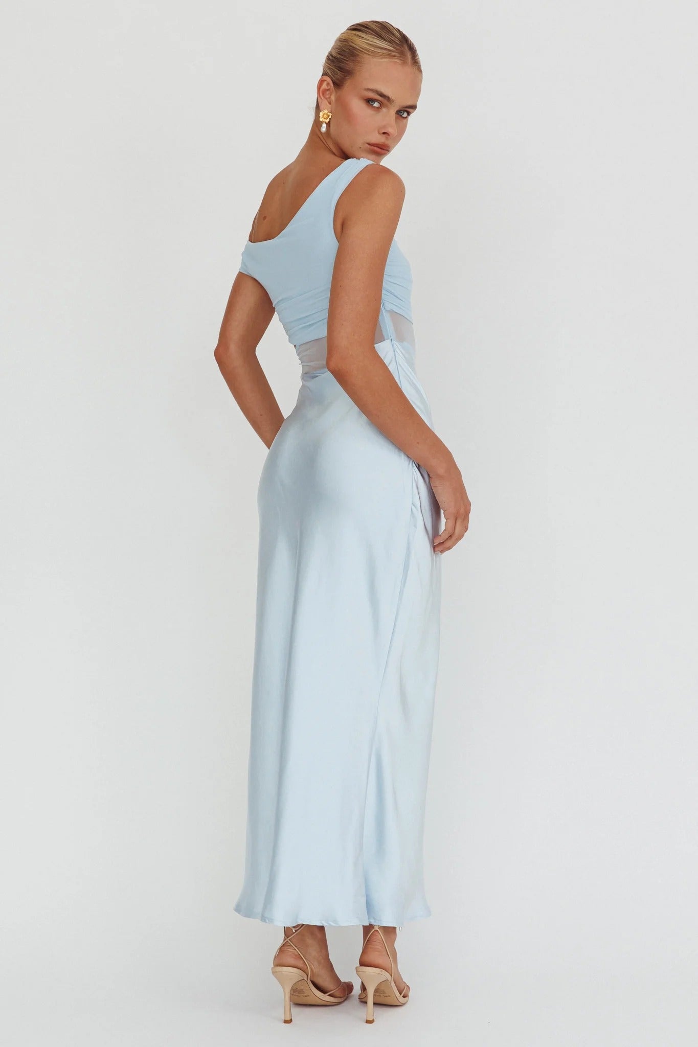 Blooms Mesh maxikjole