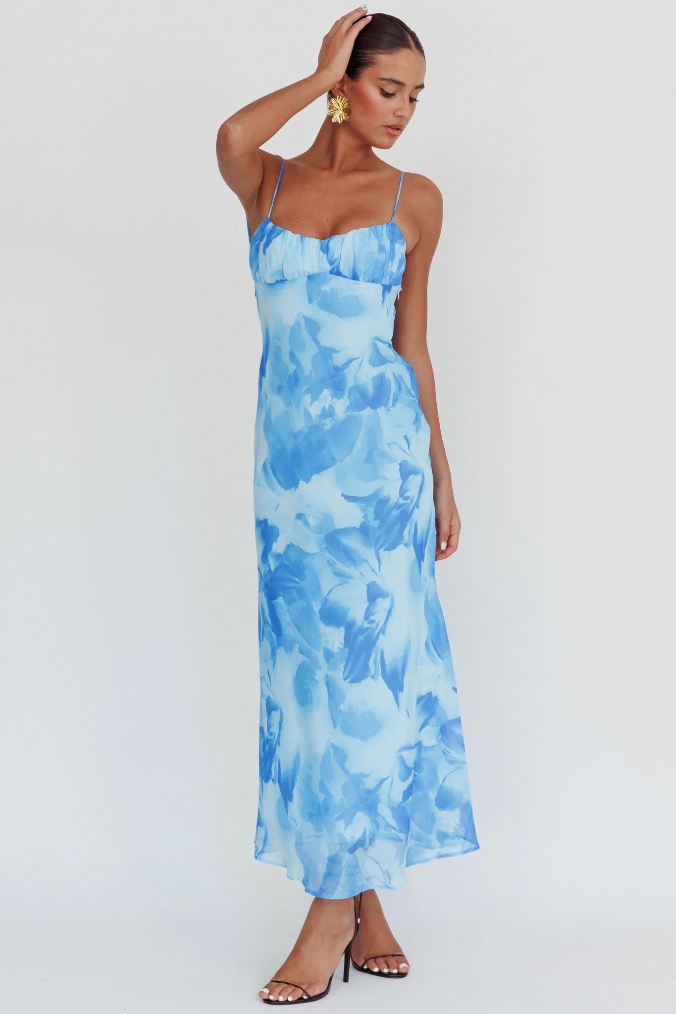 Nerida Floral maxikjole – elegant sommerstil