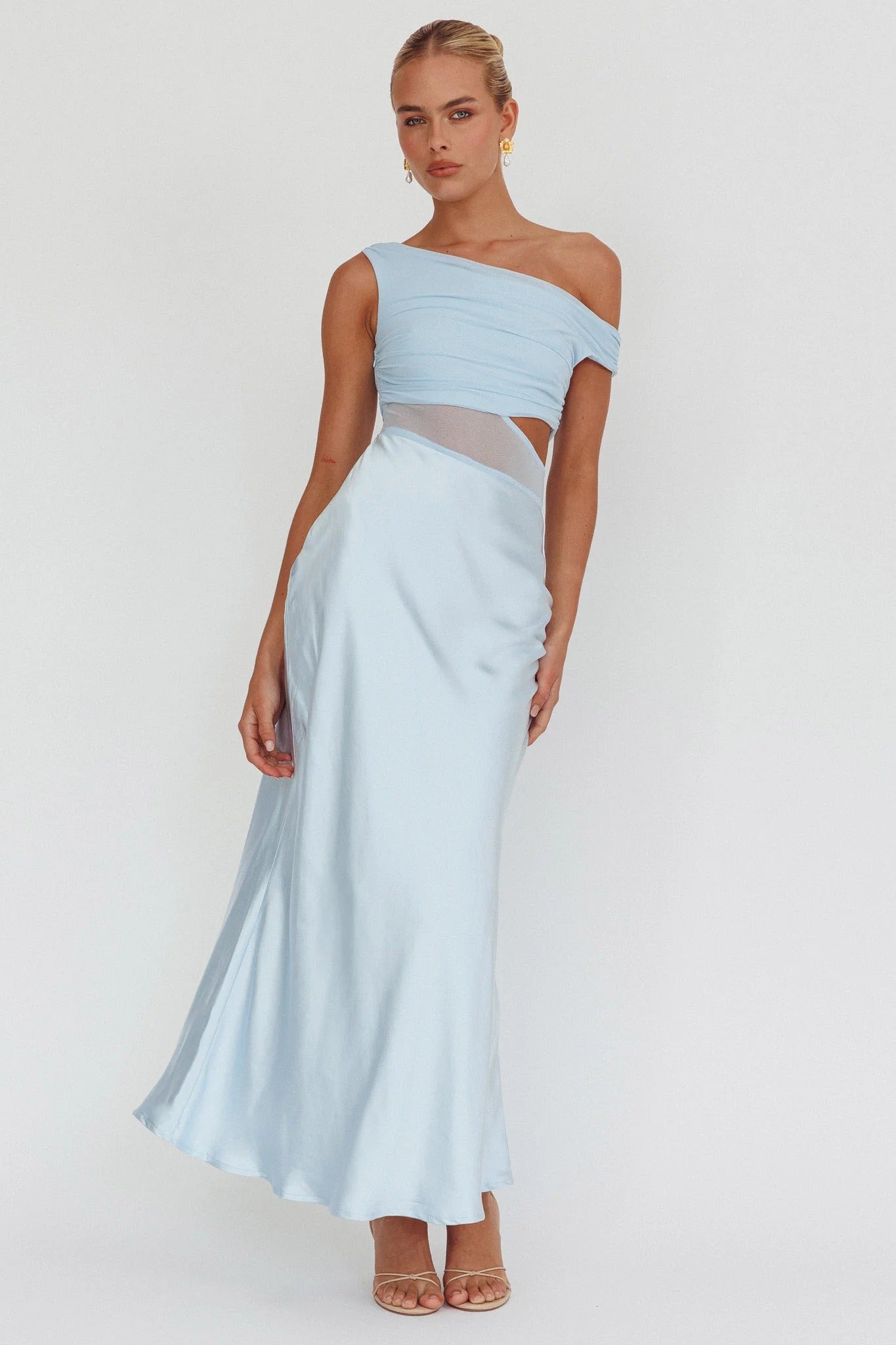 Blooms Mesh maxikjole