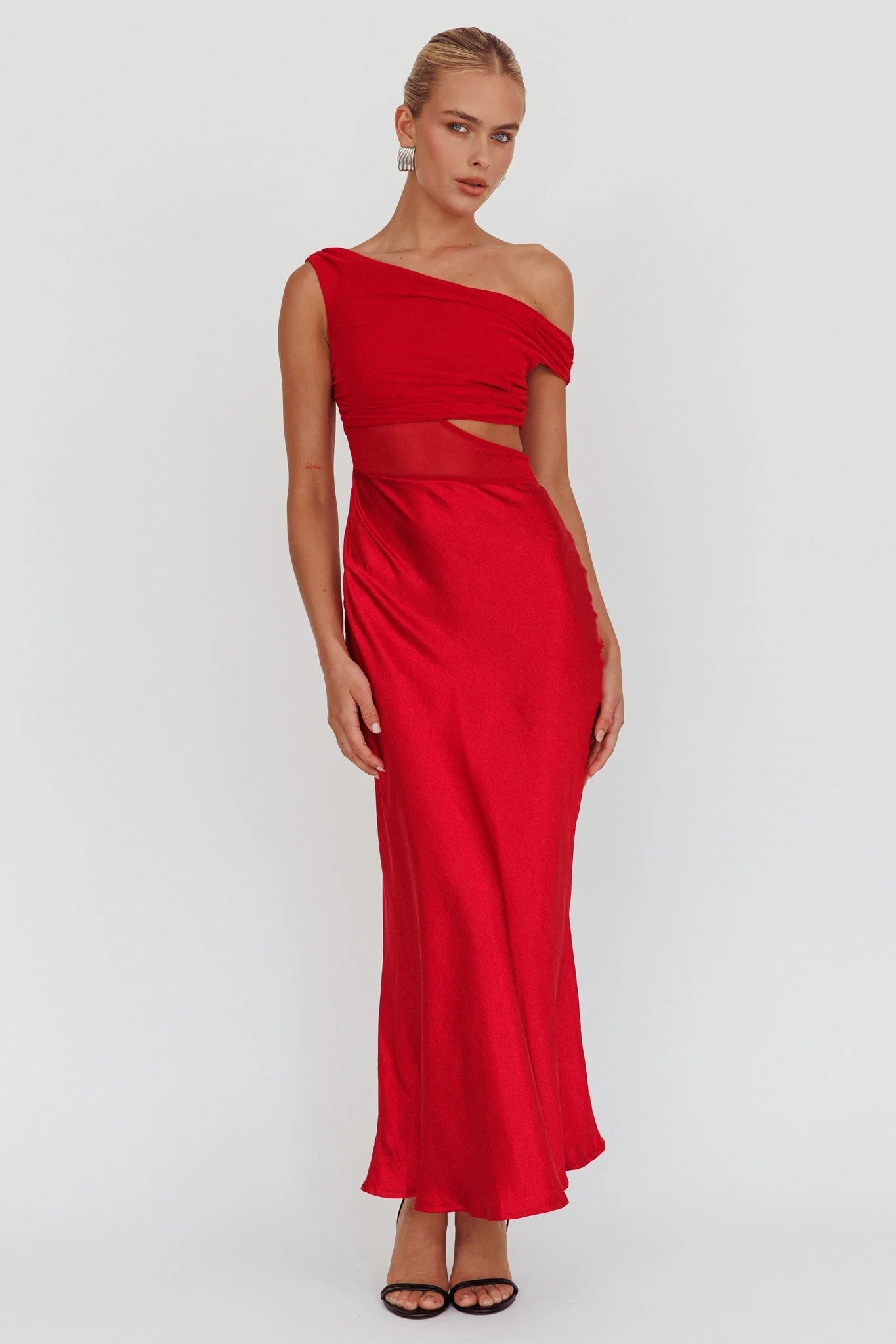 Blooms Mesh maxikjole