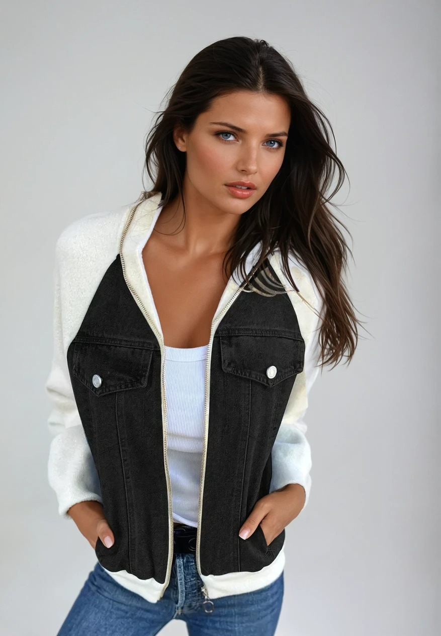Denim Bomberjakke