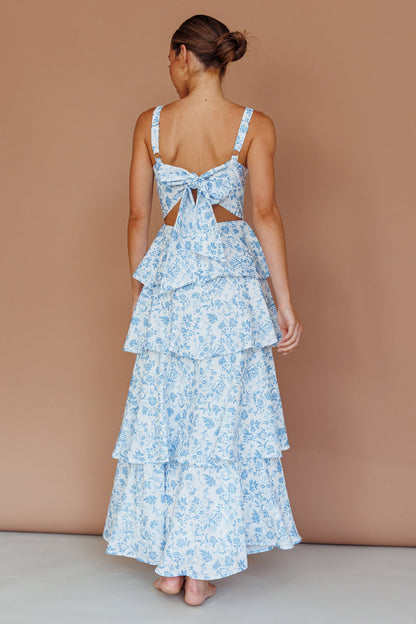 Provence Bloom midikjole – tidløs eleganse