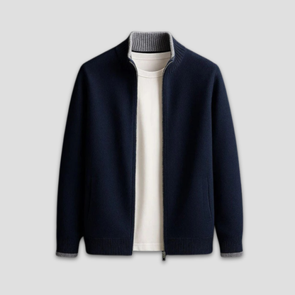 Finstrikket cardigan