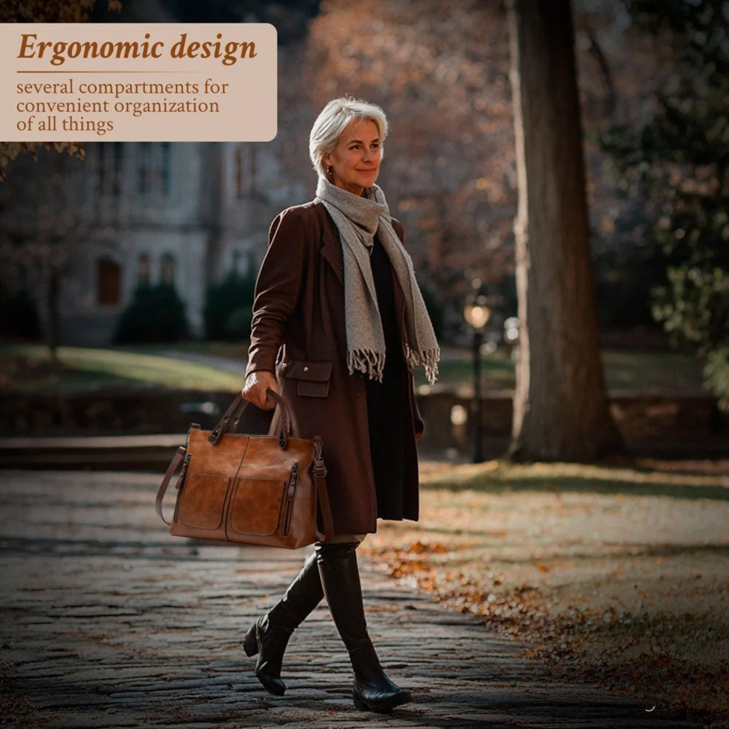 Elegant og tidløs skulderveske