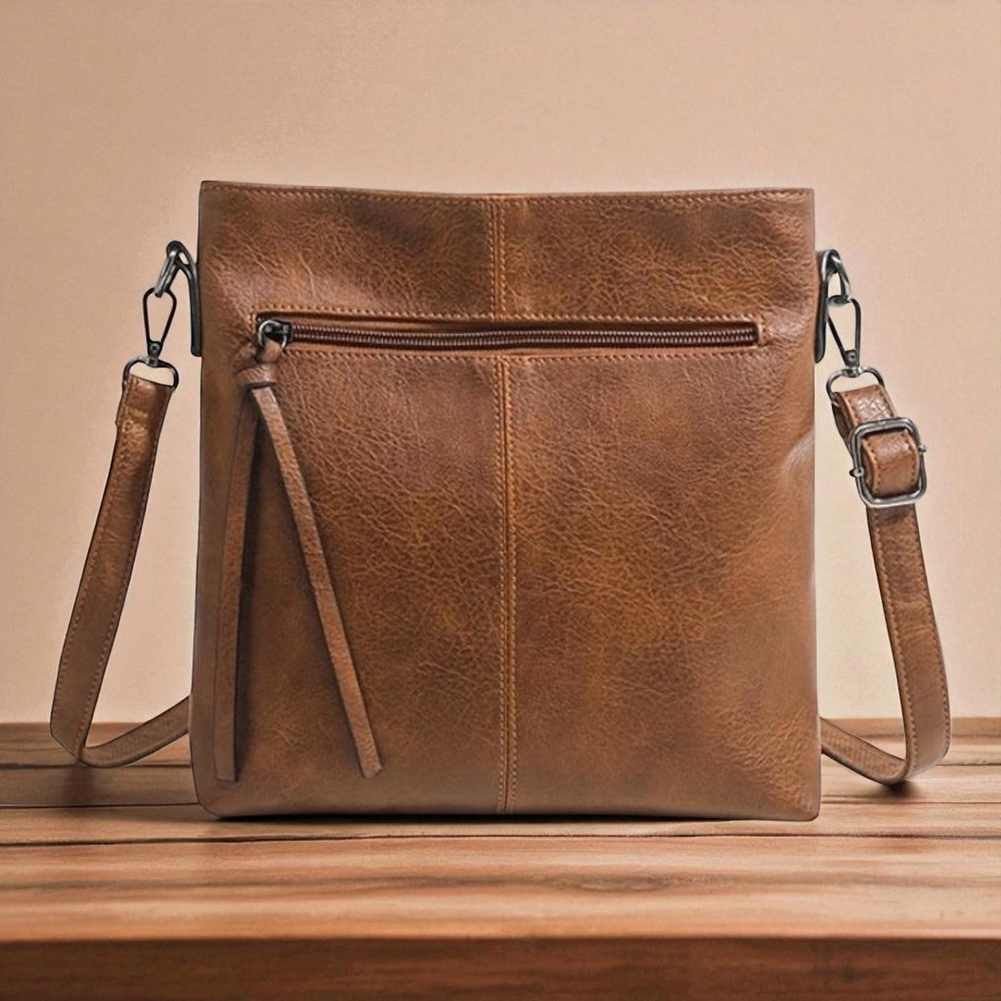 Lenas retro carré med sidoväska