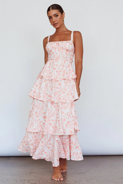 Provence Bloom midikjole – tidløs eleganse