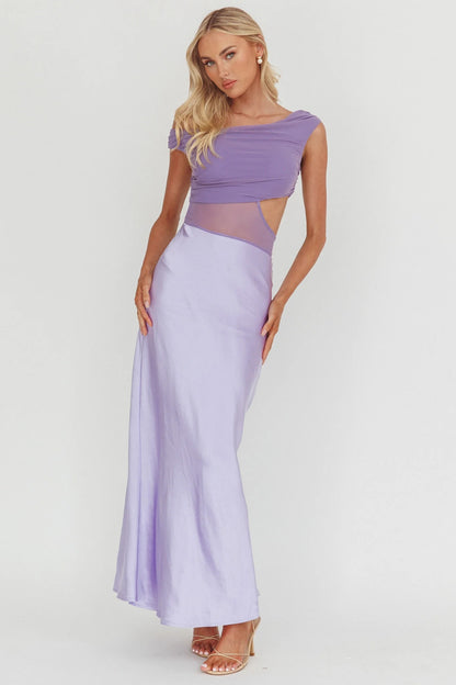 Blooms Mesh maxikjole